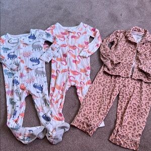 Toddler girls pajama sets 2T